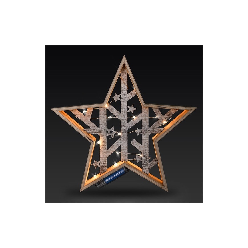 LED Christmas decoration 20xLED/2xAA