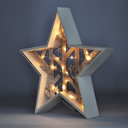 LED Christmas decoration 20xLED/2xAA