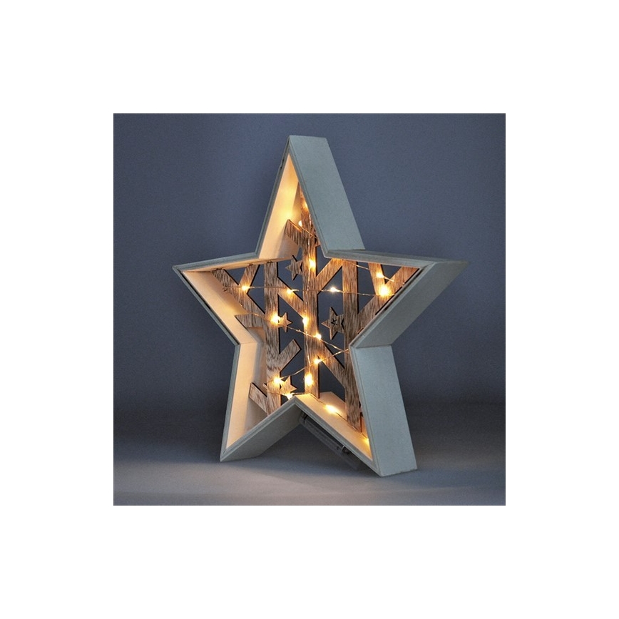 LED Christmas decoration 20xLED/2xAA
