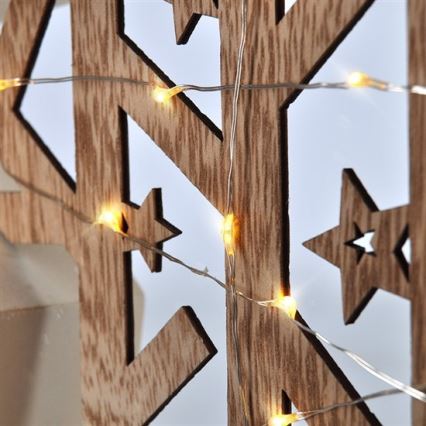 LED Christmas decoration 20xLED/2xAA
