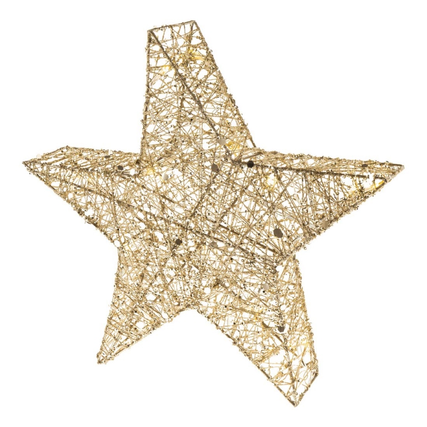 LED Christmas decoration 20xLED/2xAA warm white