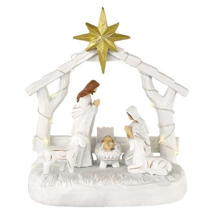 LED Christmas decoration 20xLED/2xAAA warm white