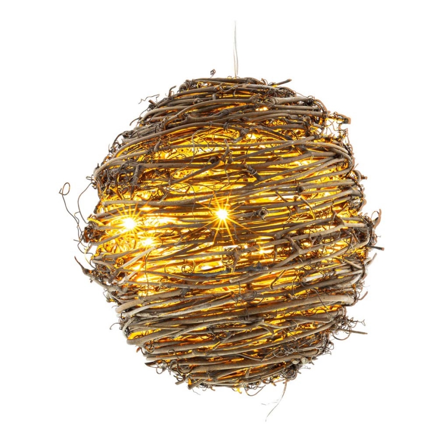 LED Christmas decoration 20xLED/3xAA warm white