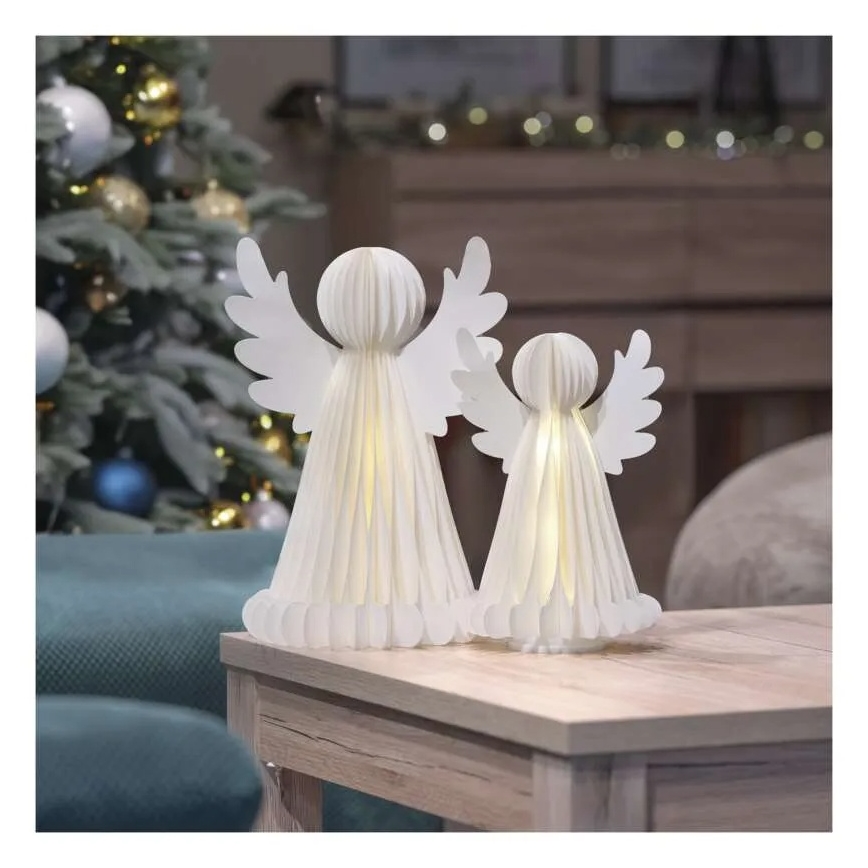 LED Christmas Decoration 20xLED/6xAA Angels