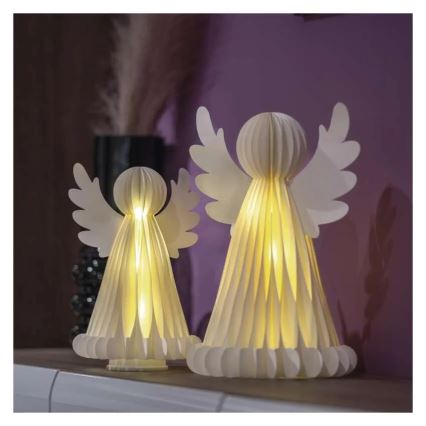 LED Christmas Decoration 20xLED/6xAA Angels