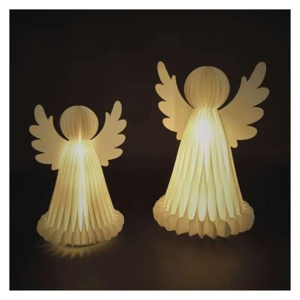 LED Christmas Decoration 20xLED/6xAA Angels