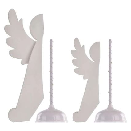 LED Christmas Decoration 20xLED/6xAA Angels