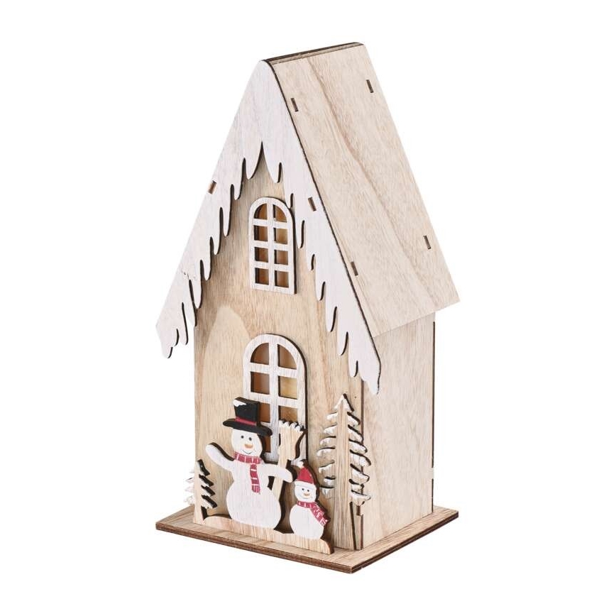 LED Christmas decoration 3xLED/2xAA beige