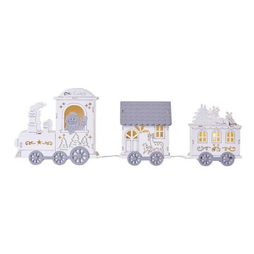 LED Christmas decoration 3xLED/2xAA grey