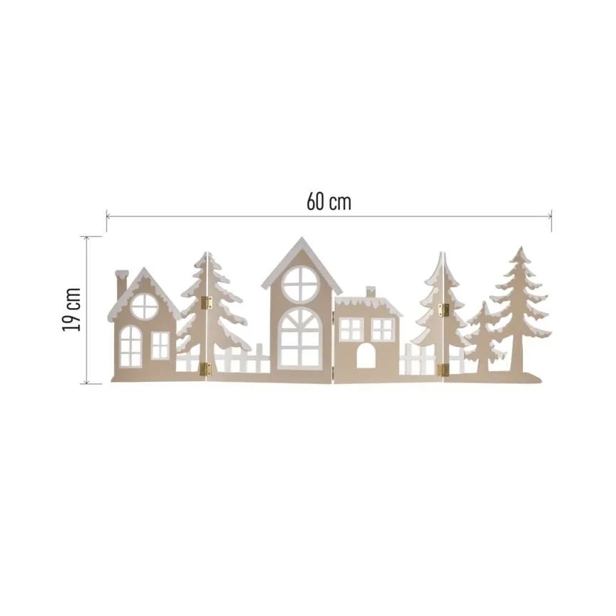 LED Christmas Decoration 40 LEDs / 2×AA Warm White – City