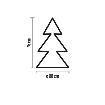 LED Christmas decoration 40xLED/3xAA