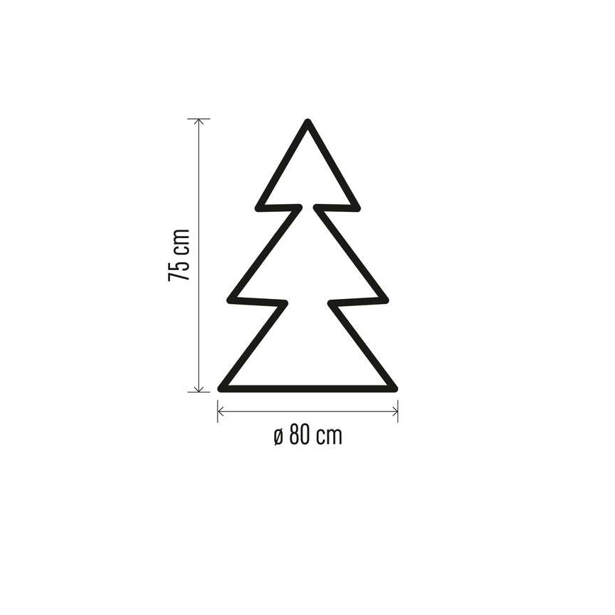 LED Christmas decoration 40xLED/3xAA