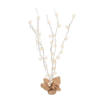 LED Christmas decoration 40xLED/3xAA white