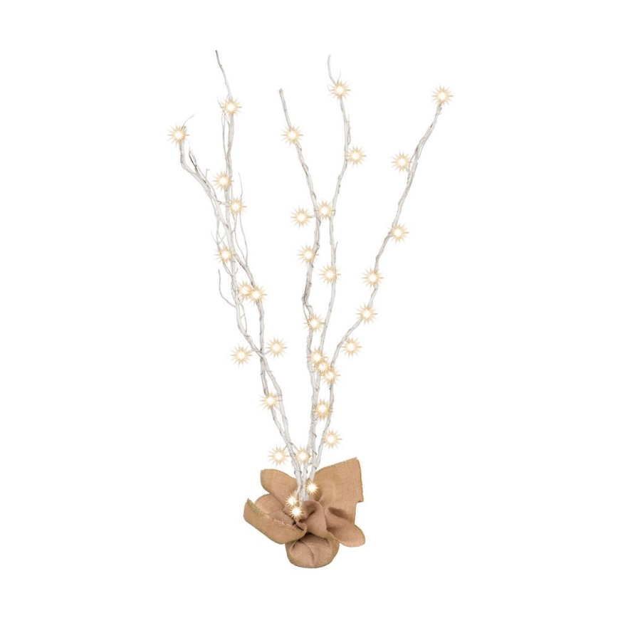 LED Christmas decoration 40xLED/3xAA white