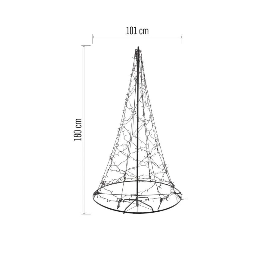 LED Christmas Decoration 480xLED/230V IP44 180 cm