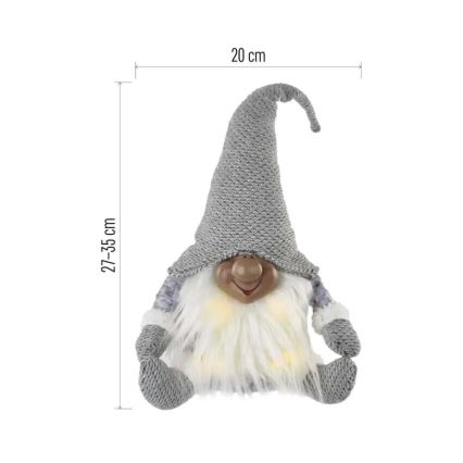 LED Christmas decoration 4xLED/3xAA elf