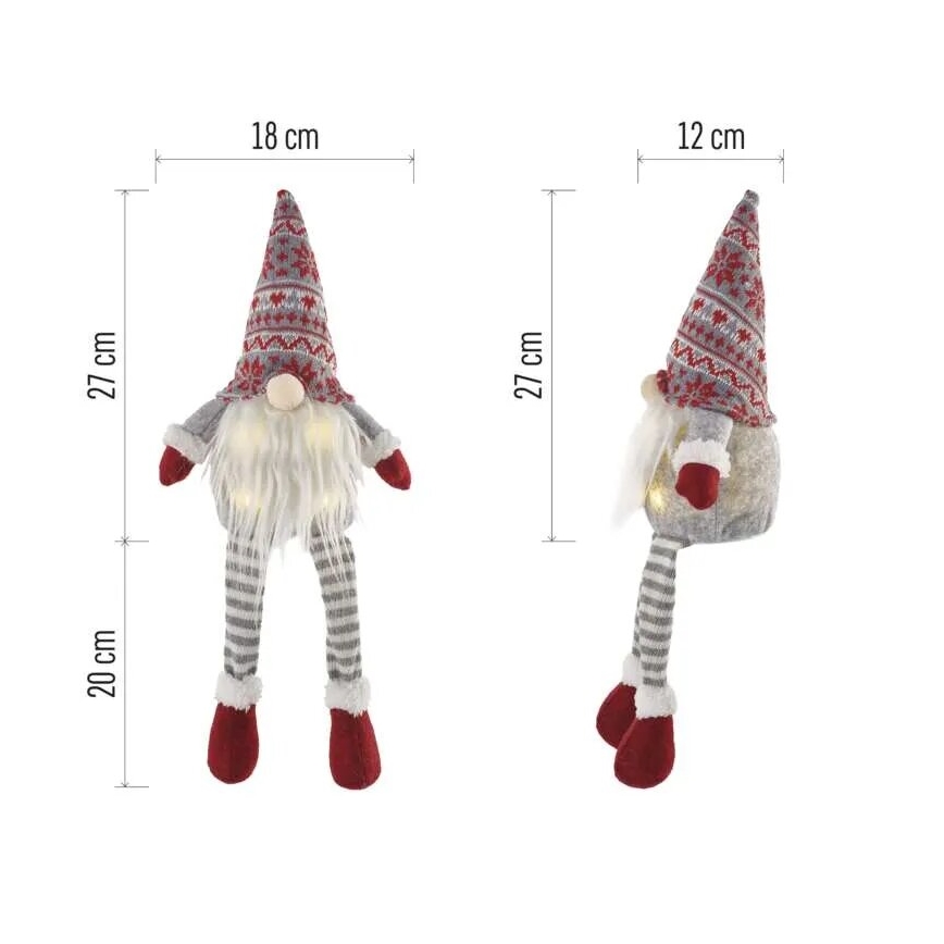 LED Christmas decoration 4xLED/3xAA elf