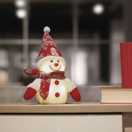 LED Christmas decoration 4xLED/3xAAA snowman