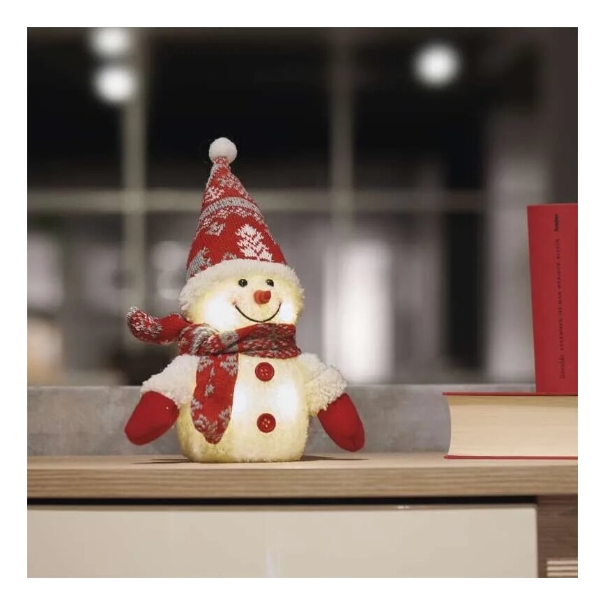 LED Christmas decoration 4xLED/3xAAA snowman