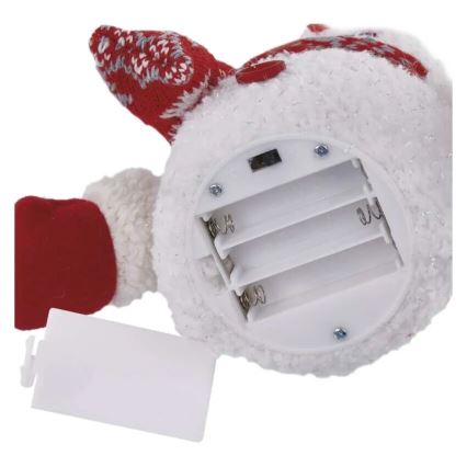 LED Christmas decoration 4xLED/3xAAA snowman