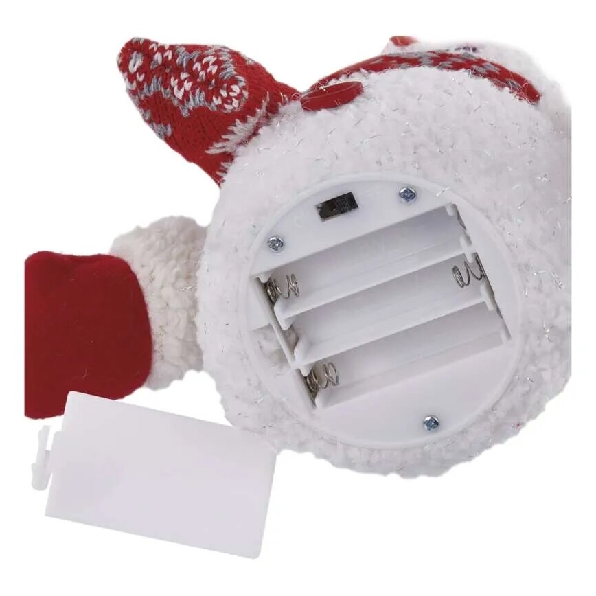 LED Christmas decoration 4xLED/3xAAA snowman