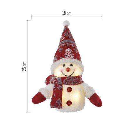 LED Christmas decoration 4xLED/3xAAA snowman