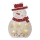 LED Christmas decoration 5xLED/2xAA snowman