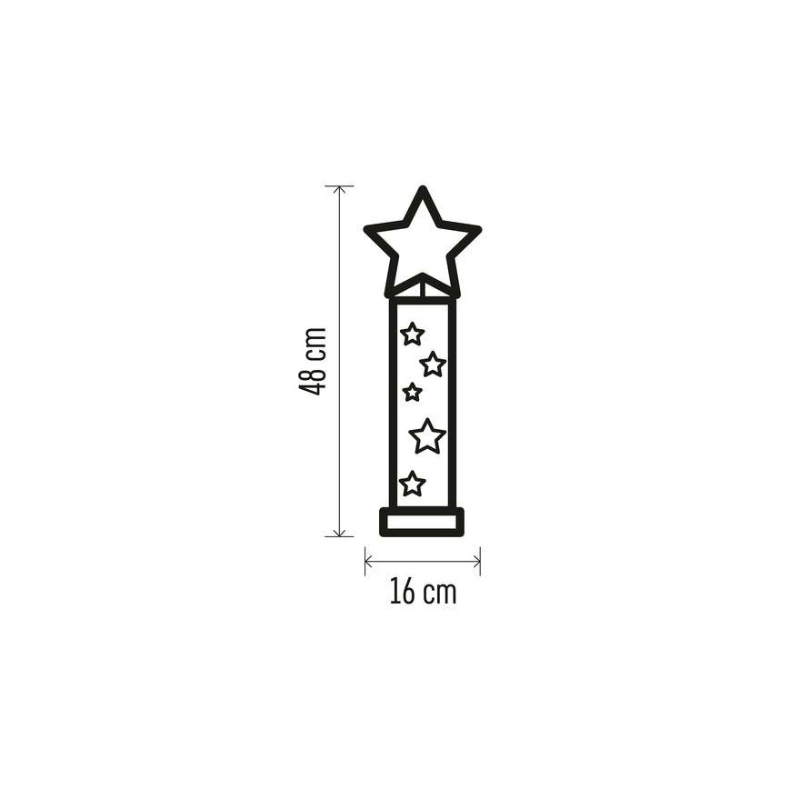 LED Christmas decoration 5xLED/2xAA star