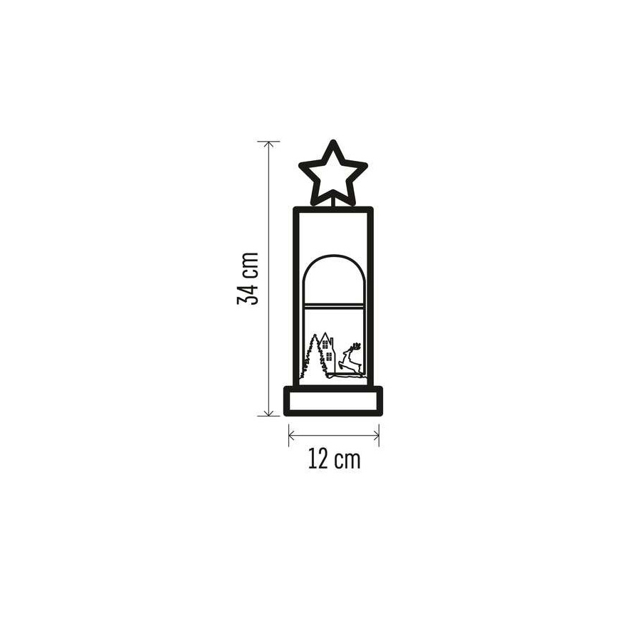 LED Christmas decoration 5xLED/2xAA star