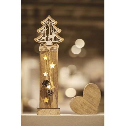 LED Christmas decoration 5xLED/2xAA tree