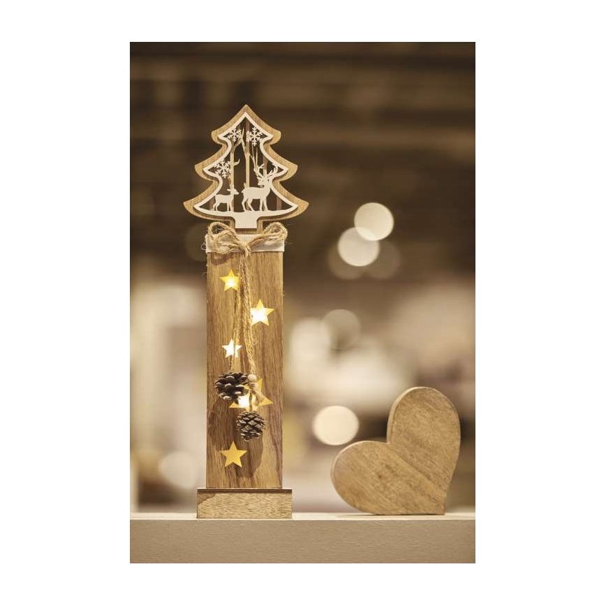 LED Christmas decoration 5xLED/2xAA tree