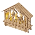 LED Christmas decoration 6xLED/2xAA nativity scene