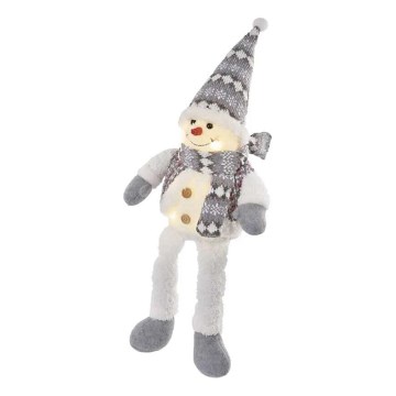 LED Christmas decoration 6xLED/3xAA snowman