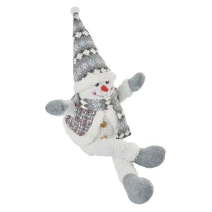 LED Christmas decoration 6xLED/3xAA snowman