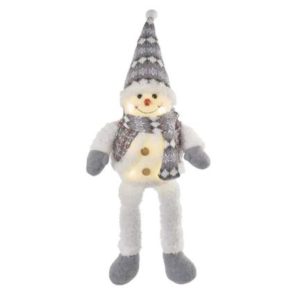 LED Christmas decoration 6xLED/3xAA snowman
