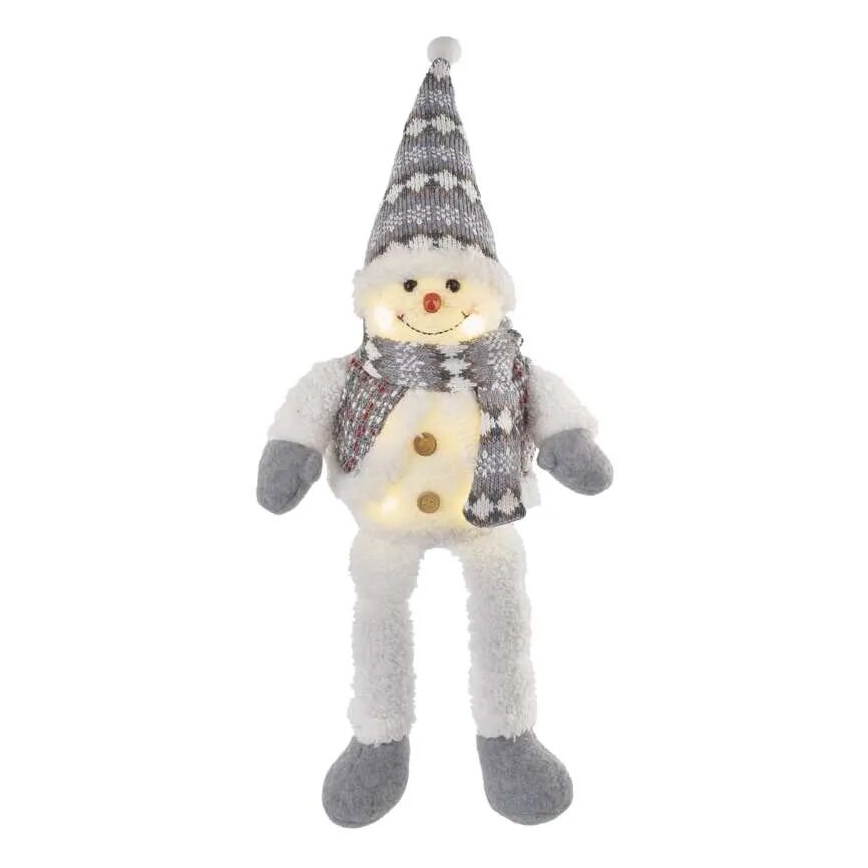 LED Christmas decoration 6xLED/3xAA snowman