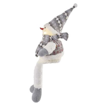 LED Christmas decoration 6xLED/3xAA snowman
