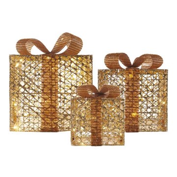 LED Christmas decoration 72xLED/1,35W/230V gold