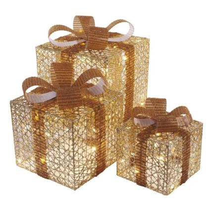 LED Christmas decoration 72xLED/1,35W/230V gold