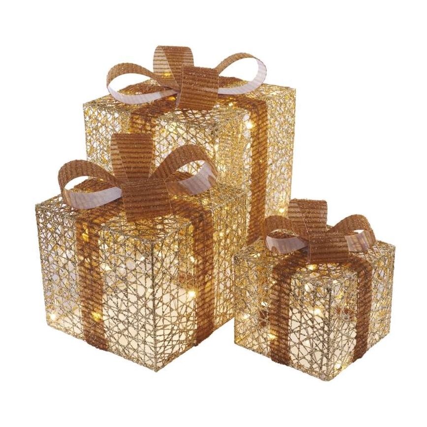 LED Christmas decoration 72xLED/1,35W/230V gold