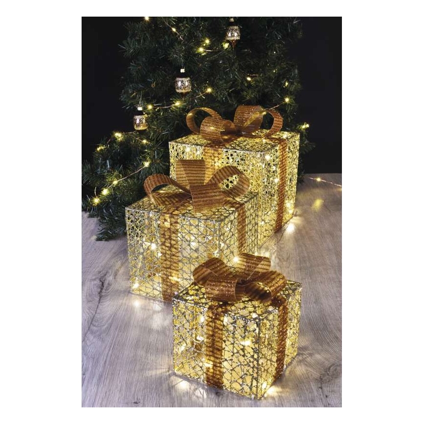 LED Christmas decoration 72xLED/1,35W/230V gold