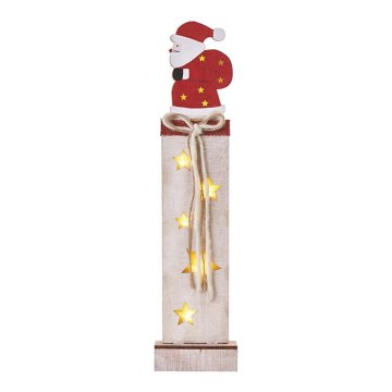 LED Christmas decoration 7xLED/2xAA santa