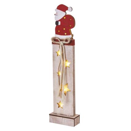 LED Christmas decoration 7xLED/2xAA santa