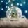 LED Christmas decoration 7xLED/2xAA snowman