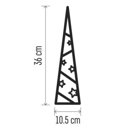 LED Christmas decoration 8xLED/2xAA