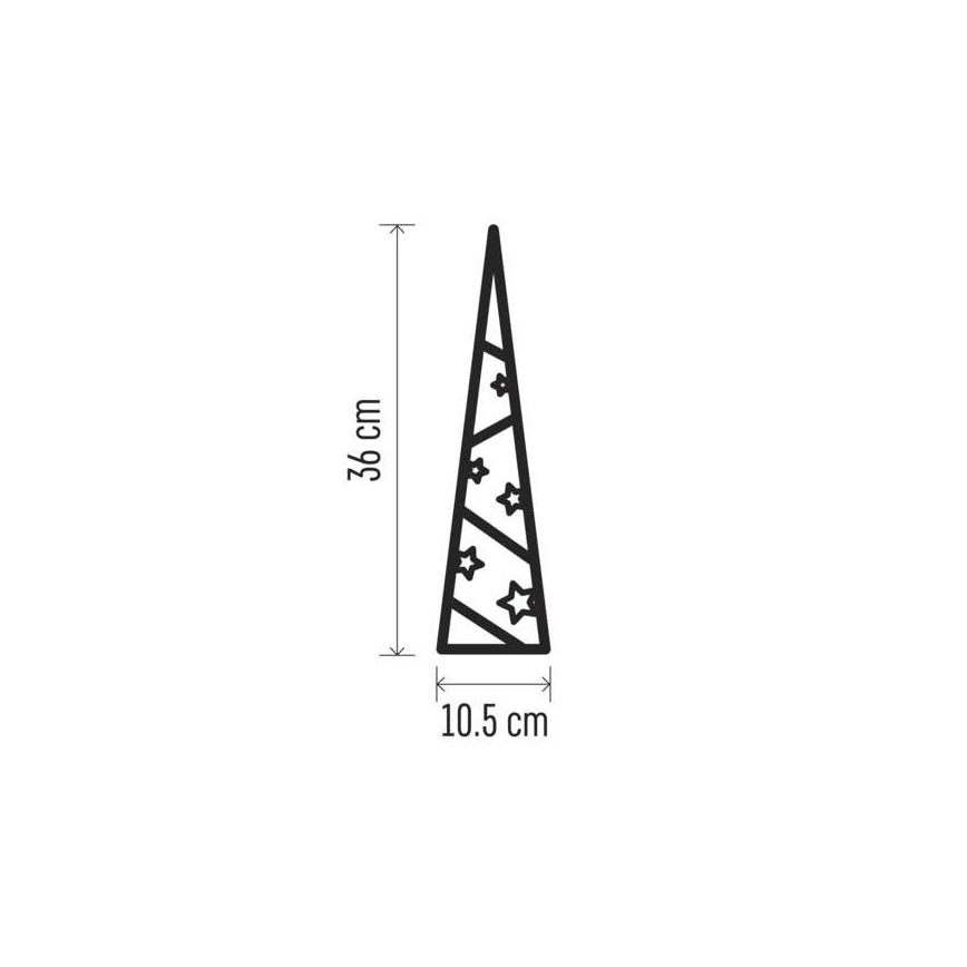 LED Christmas decoration 8xLED/2xAA