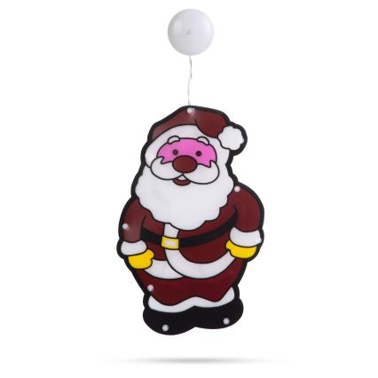 LED Christmas Decoration 8xLED/3xAAA Cool White Santa