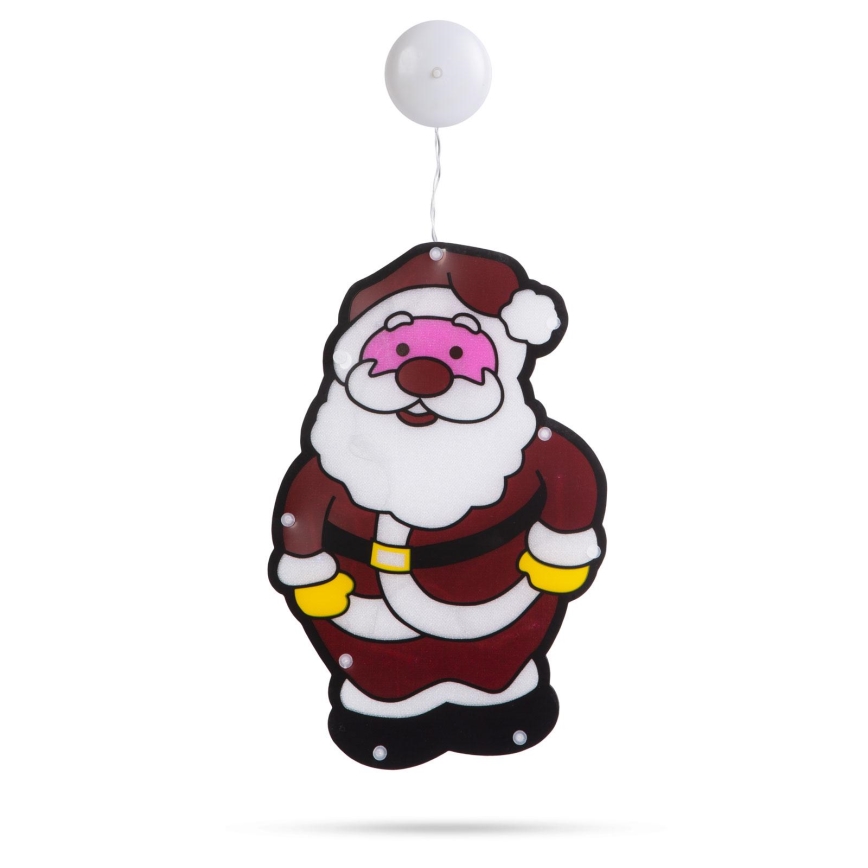 LED Christmas Decoration 8xLED/3xAAA Cool White Santa