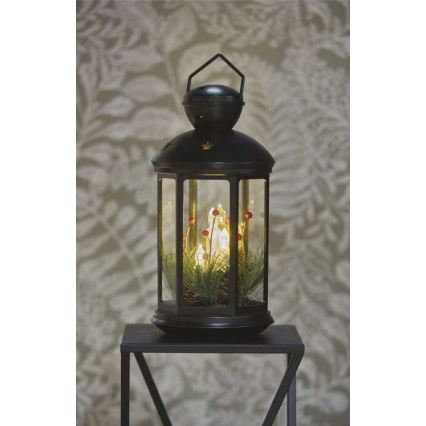 LED Christmas Decoration, Battery-Powered (3×AAA), Black