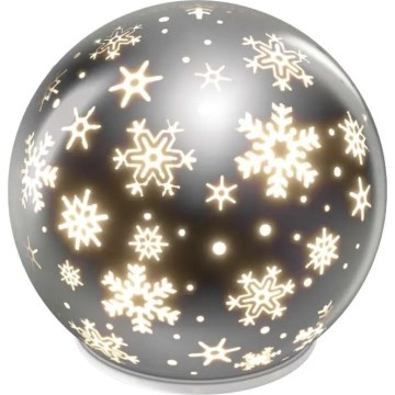 LED Christmas Decoration LED/0.3W/3xAA Ball Ø 12 cm